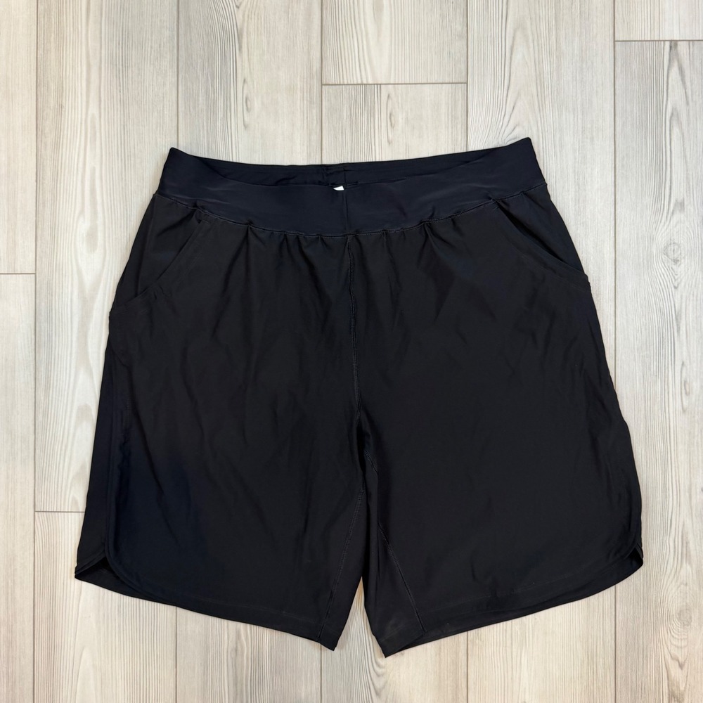 Lands End Black Swim Board Shorts with Pockets and Liner Plus Size 20W